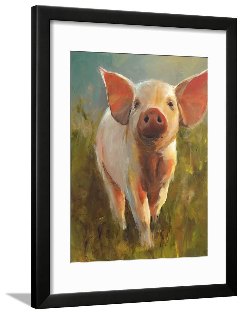 Morning Pig Framed Print Wall Art By Cari J. Humphry