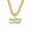Gold-18inch, variant on Hip Hop Cuban Chains Letters Pendant Necklace With 13mm Miami Cuban Chain Iced Out Bling HipHop Necklaces Fashion Jewelry