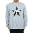 thumbnail image 3 of Looney Tunes Mens Sylvester Mono Star Sweatshirt, 3 of 5