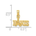 thumbnail image 3 of 14K Yellow Gold Charm Pendant 15 mm 13 Paris With Eiffel Tower, 3 of 3