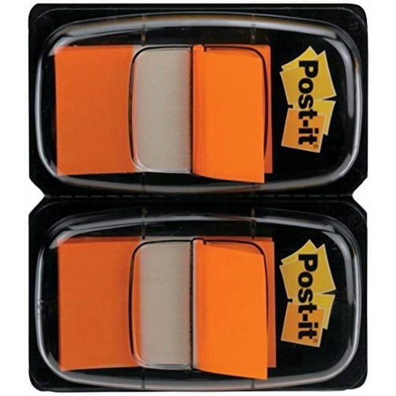 Post-it?« Flags, 1 Inch, Ideal For Marking and Flagging Paper Documents, Orange, 50 per Dispenser, Two Dispensers per Pack