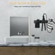 thumbnail image 5 of Estación de peinado elegante, organizador 3 en 1 de metal de alta calidad montado en la pared para baño, soporte para herramientas para el cabello que ahorra espacio de fácil instalación para el, 5 of 5