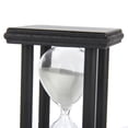 thumbnail image 3 of Reloj de arena de madera de 30 minutos, temporizador, ideal para regalo o decoración, color blanco., 3 of 9