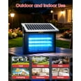 thumbnail image 3 of Outdoor Solar Bug Zapper - 10W Solar Panel Powered Mosquito Killer, Waterproof Electronic Insect Fly Trap for Patio, Backyard & Garden, 3 of 9