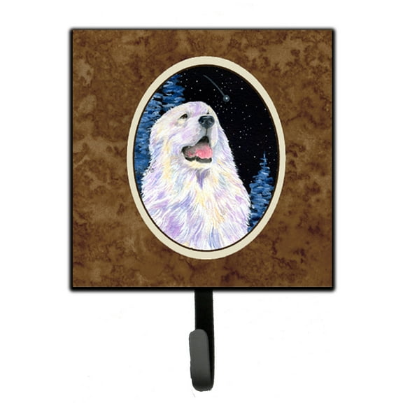 Carolines Treasures SS8466SH4 Starry Night Great Pyrenees Leash or Key Holder 7Hx4.25W multicolor