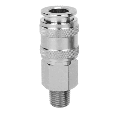 Milton Industries Universal Coupler, 1/4" body; 1/4" MNPT