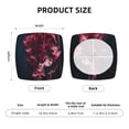 thumbnail image 5 of Honeii Mesmerizing Pink Jellyfish Print Square Cushion Cover with Elastic Band & Ties,Sofa Cushion Covers,Furniture Protector for Living Room,Washable Sofa Seat Slipcover-Four Pieces, 5 of 7