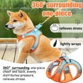 thumbnail image 4 of Cat Harness and Leash, Escape Proof Cat Vest Dog Walking Leash and Harness Set, Adjustable Step in Pet Harness, Reflective Breathable Easy Control Vest for Small Large Kitten Dog Outdoor, Orange XS, 4 of 8