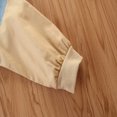 thumbnail image 6 of LYMAYTER Little Girls Denim Dresses for Kids Baby Long Sleeve Casual Dress Toddler Drawstring Tie Waist Sundress for 1-6 Year, 6 of 9