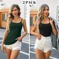 thumbnail image 2 of ORUYROP Débardeurs en Coton avec Bretelles Spaghetti Réglables Couche Cami Col Rond S - 5X, 2 of 7