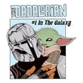 thumbnail image 2 of Mens Star Wars: The Mandalorian The Dadalorian Number One Galaxy T Shirt, 2 of 5