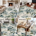 thumbnail image 5 of Area Rug for Living Room, Spring Flowers Non-Slip Indoor Large Carpet for Bedroom/Dining Room, Watercolor Floral Leaves Botanical Beige Washable Low-Profile Rectangle Floor Runner Rugs - 5 x 8 Ft, 5 of 7