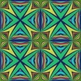 thumbnail image 1 of Ahgly Company Indoor Square Patterned Green Abstract Area Rugs, 3' Square, 1 of 6