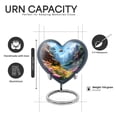 thumbnail image 3 of Yatskia Flying Bee at Blossoms Decorative Large Cremation Urn for Ashes Adult Brother and Sister, Small Memorial Keepsake Urns for Human Ashes Adult Female, (Heart 8 Inch and 3 Inch), 3 of 8