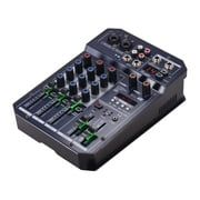 Professional T4 Mixing Console with Built in Sound Card, 16 DSP Effects, 48V Phantom , BT Connection, MP3 Player