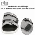 thumbnail image 4 of CHICVOMEY Slides for Women Men Rubber Hook and Loop Lightweight Slip On Quick Dry Fashionable Beach Sandals Summer Leisure Unisex, 4 of 7