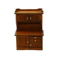 thumbnail image 1 of Vitrina/librería para casa de muñecas a escala 1/16, ideal para dormitorio, estudio o sala de estar. Acabado liso. marrón, 1 of 9