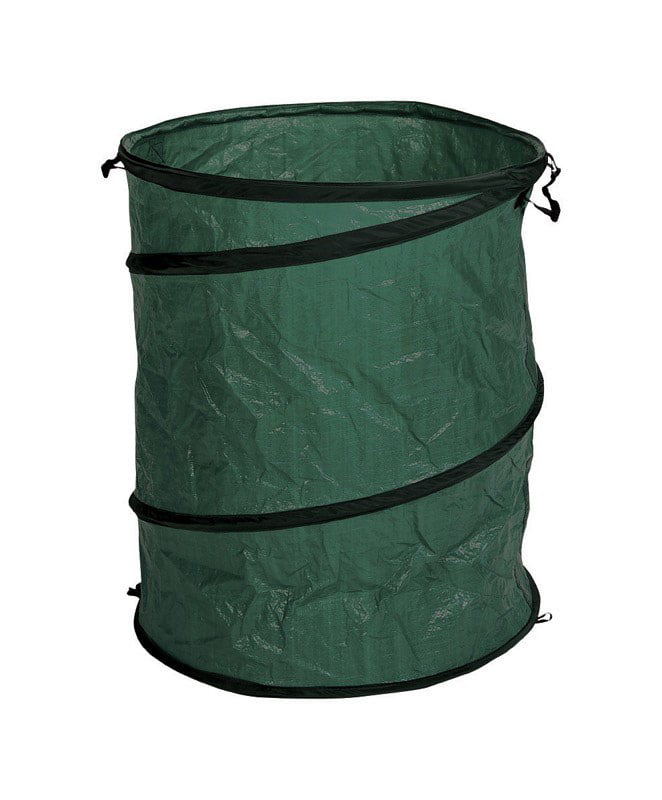 Auntwhale Reusable Pop-Up Trash Can 63L Collapsible Garden Bag for Leaves Lawn and Yard Waste 