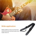 thumbnail image 1 of Guitar Strap Braid Leather Adjustable Universal Black Guitar Shoulder Belt Carrying Band Baldric for Acoustic Electric Guitar Ukulele Bass, 1 of 9