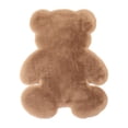 thumbnail image 2 of Clearance! Yohome Modern Bear-Shaped Faux Rabbit Wool Artificial Soft Carpet Bedroom Living Room Rug, 2 of 2