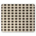 thumbnail image 1 of Geometric Mouse Pad, Pastel Butterfly Inspired Abstract Elements Gird with Dots, Rectangle Non-Slip Rubber Mousepad, Pale Salmon Pale Green, by Ambesonne, 1 of 2