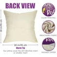 thumbnail image 2 of Happy Mardi Gras Purple Decorative Throw Pillow Covers 18x18 Set of 4, Let The Good Time Roll Mask Fleur De Lis Carnival Outdoor Pillowcase, Let''s Get Cray Masquerade Cushion Case Home Decor, 2 of 6