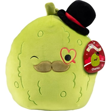 Squishmallows 10-Inch Charles The Pickle Plush - Official Jazwares Plush - Collectible Soft & Squishy Food Stuffed Animal Toy - Add to Your Squad - Gift for Kids, Girls & Boys