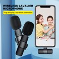 thumbnail image 1 of Gaming Phone Mic 2.4GHz Lavalier Radio Micrófono Dura hasta 6H para ventas en vivo, 1 of 7