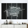 thumbnail image 4 of Motivation Wall Art, Frendship Printed Canvas, Inspirational Printed, Positivity, Posite Quotes Art Canvas, Success Wall Decor, Canvas Wall Decor - 3P-Black Framed, 4 of 9