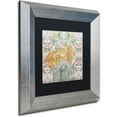 thumbnail image 2 of Trademark Fine Art "Floral Abstract" Canvas Art by Lisa Powell Braun, Black Matte, Silver Frame, 2 of 4