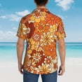 thumbnail image 4 of Disketp Hawaiian Shirts For Men,Hippie Flower Print Mens Casual Short Sleeve Button Down Shirts Beach Shirt, 4 of 7