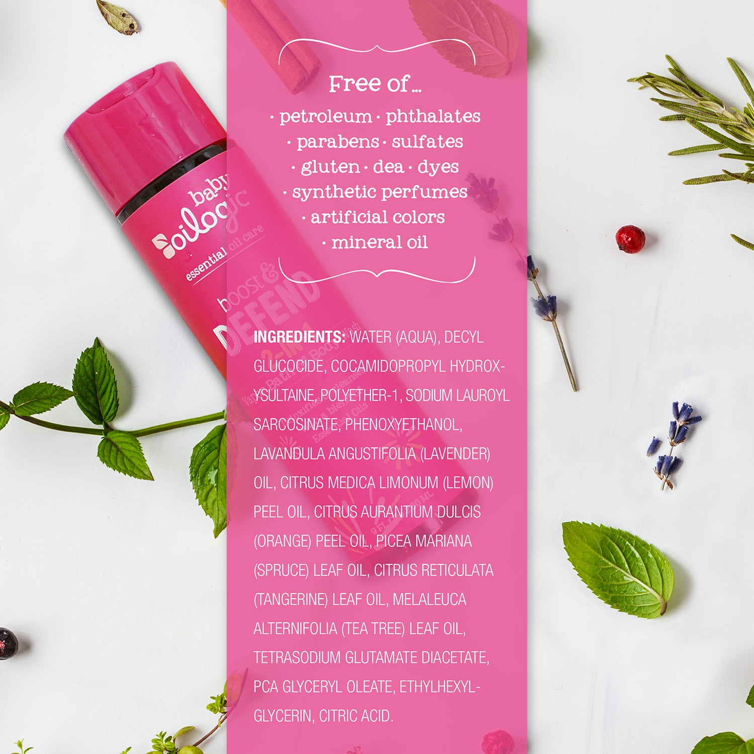 Oilogic Boost & Defend 2-in-1 Essential Oil Vapor Bath & Shampoo