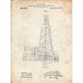 thumbnail image 2 of Borders, Cole 25x32 Gold Ornate Wood Framed with Double Matting Museum Art Print Titled - PP886-Vintage Parchment Hydraulic Drilling Rig Patent Poster, 2 of 4