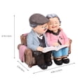 thumbnail image 2 of MLINS  Old Couple Miniature Cake Topper Decorations Elderly Figurines Ornaments Baby, 2 of 8