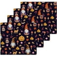 thumbnail image 2 of SKYSONIC Halloween Gnome Cotton Washcloths Set of 2, Highly Absorbent Soft Fingertip Towel for Bathroom, Gym, Hotel and Spa, 12 x 12 Inch, 2 of 7