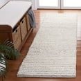 thumbnail image 2 of SAFAVIEH Natura Fredrick Striped Runner Rug, Ivory/Light Grey, 2'3" x 9', 2 of 8
