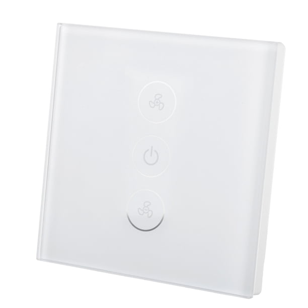 Control de Ventilador Inteligente Interruptor de Ventilador de Atenuación WiFi Inteligente Control de Aplicación de Voz de Temporizador Inalámbrico para Tuya 110-240V 50/60HZ