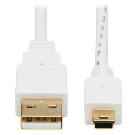 UPC: 0037332260635 | Tripp Lite Safe-it Type-A To Mini-B Antibacterial Cable (m/m) 2.0 White 6 Ft. – Cable – (M) to Mini-Type B (M) – 2.0 – 6 Ft – Molded – White