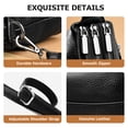 thumbnail image 6 of URSOFINE Women's Genuine Leather Crossbody Bag, Multi Compartment Shoulder Purse with Adjustable Strap, Lightweight Casual Sling Bag for Daily Use, 6 of 6