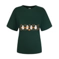 thumbnail image 5 of Godom Halloween T-Shirt for Women Cute Ghost Graphic Tee Short Sleeve Casual Fall Tops, 5 of 6