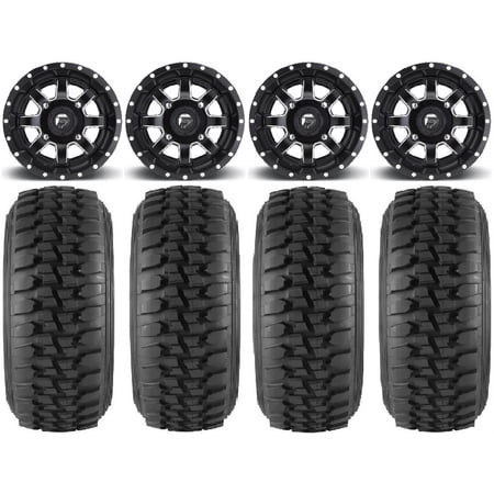 Fuel Maverick Black 15 Wheels 32 Desert Series Tires Kawasaki Mule Pro FXT