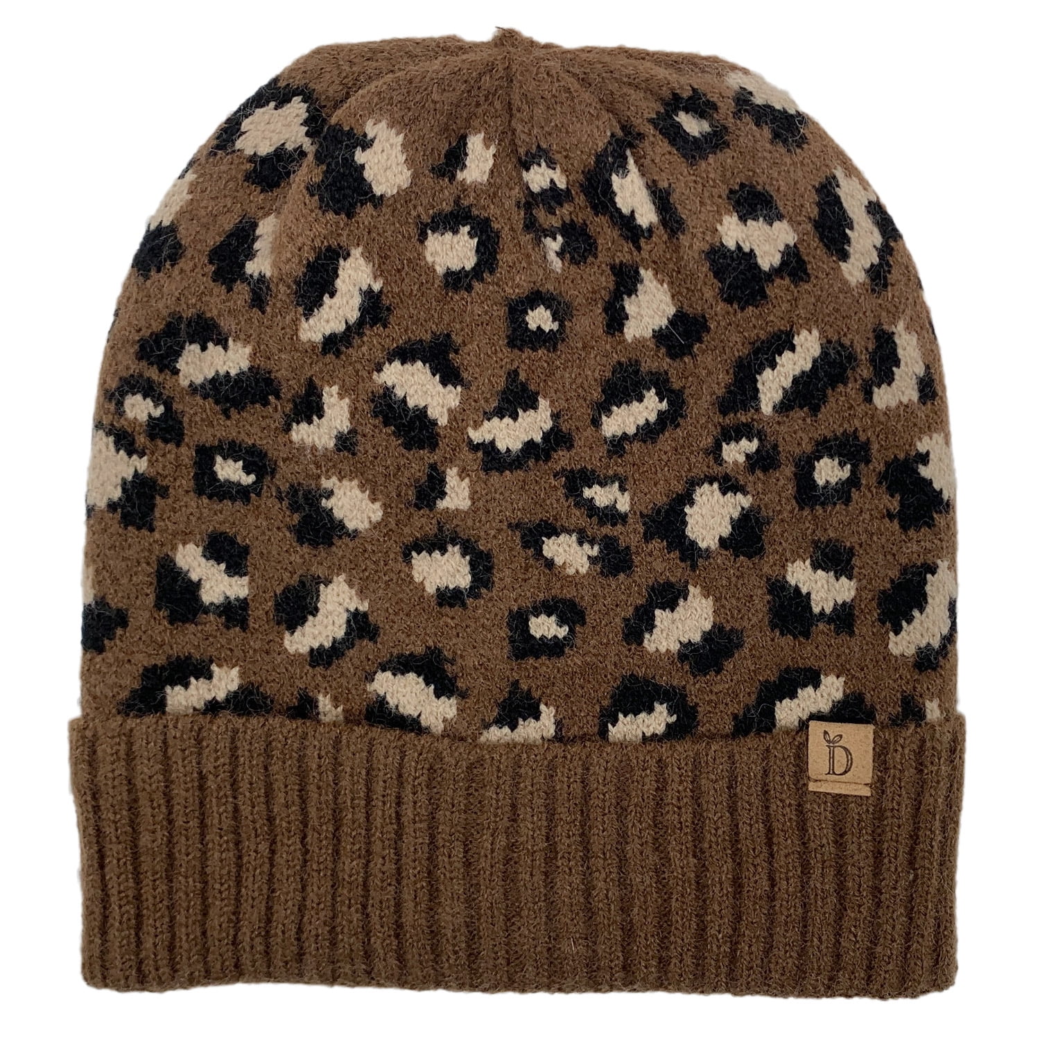 C.C Exclusive Leopard Pattern Fur Pom Cuffed Beanie  display picture 3
