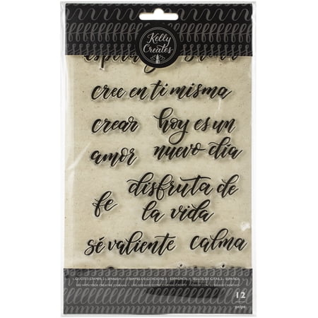 Kelly Creates 'Quotes 2' Clear Stamp Set - 12 Inspirational Word & Phrase Stamps For Card Making