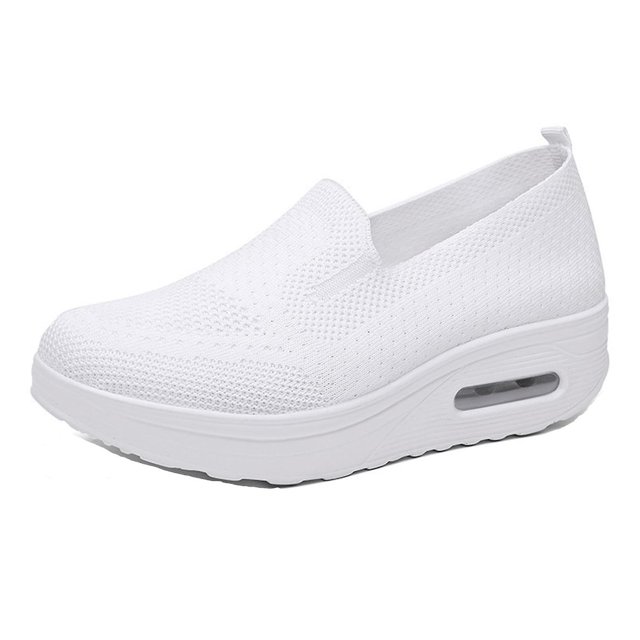 Chaussure de Marche Décontractée en Maille Pailletée avec Strass pour Femmes, Respirante, Antidérapante et Confortable