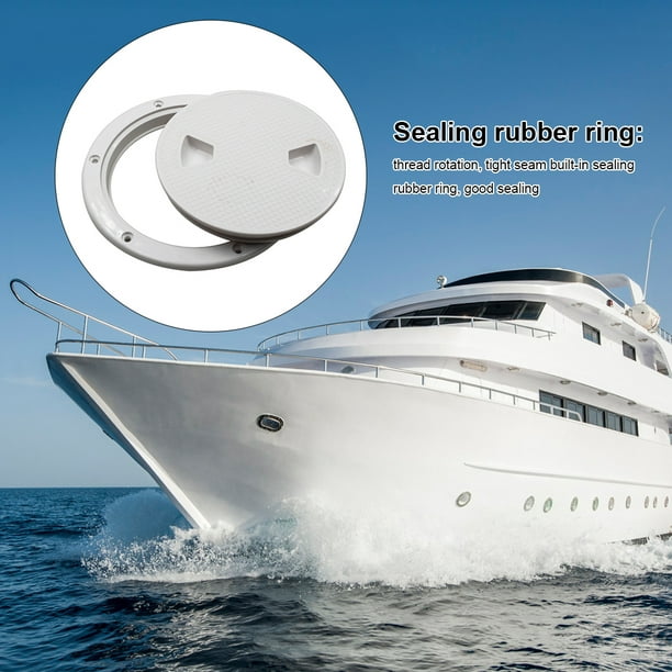 6 Inch Boat Inspection Hole Hatch Plastic Deck Plate Seal Water Plate Ship  Boats Yacht Lid Pocket Water Sports Cover Replacement Hardware 