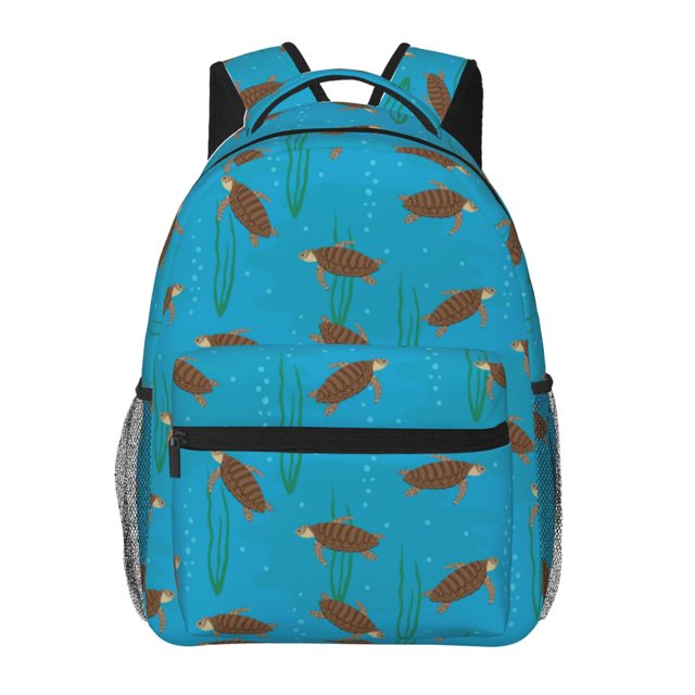 Disketp Sea Turtle Mochila Estampada para Hombre y Mujer – Mochila Ligera Clásica con Múltiples Bolsillos para Universidad, Trabajo y Viajes-One Size