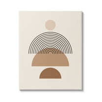 Stupell Industries Boho Arch Shapes Abstract Painting Gallery Wrapped Canvas Print Wall Art, 24 x 30