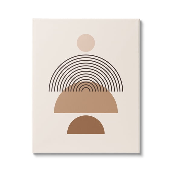 Stupell Industries Boho Arch Shapes Abstract Painting Gallery Wrapped Canvas Print Wall Art, 24 x 30