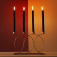 thumbnail image 2 of Candelabro de metal modelo casa nórdica hogar decoraciones creativas moderno simple hogar mesa de comedor candelabro adornos, 2 of 5