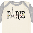 thumbnail image 4 of Inktastic Paris Eiffel Tower with Flowers Boys or Girls Long Sleeve Baby Bodysuit, 4 of 5